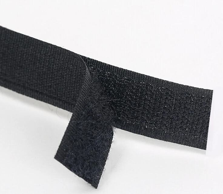 Manufacturer colored hook and loop strap for garment and shoes