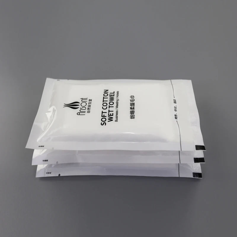 Одноразовые хлопковые освежающие влажные полотенца для рук в одной упаковке салфетки