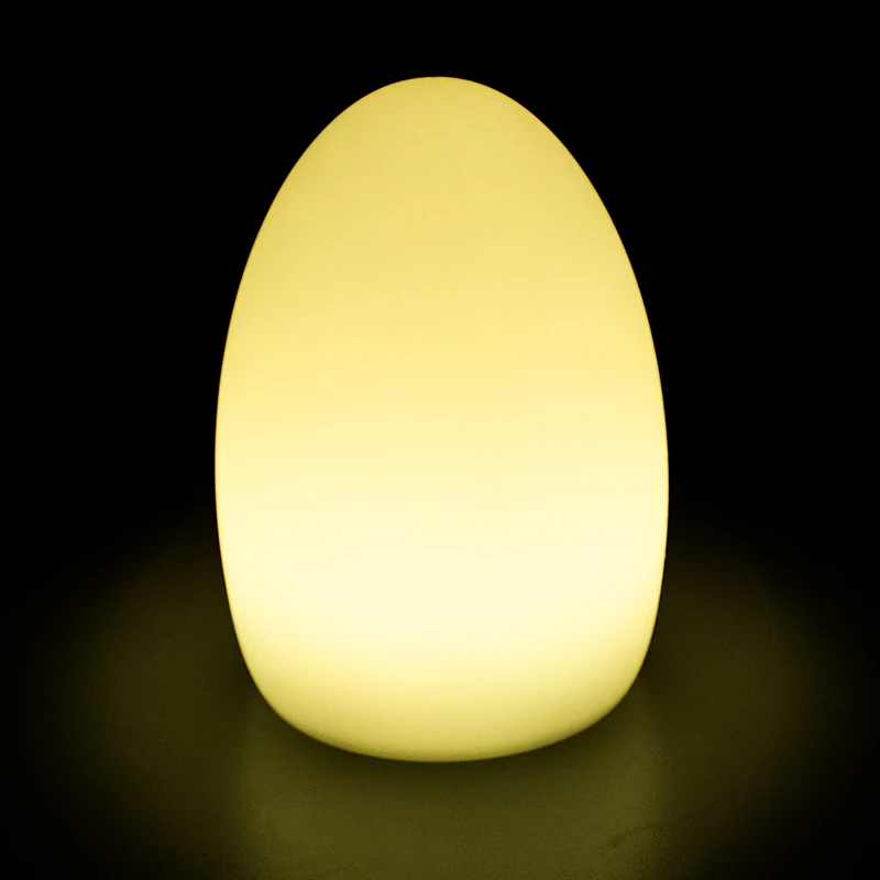 LED Egg Shaped Table Lamp Glowing LED for hotel/restaurant/shops