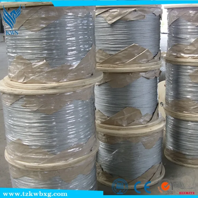 CE Certification and Construction Application cable 304 7x19 stainless steel wire rope