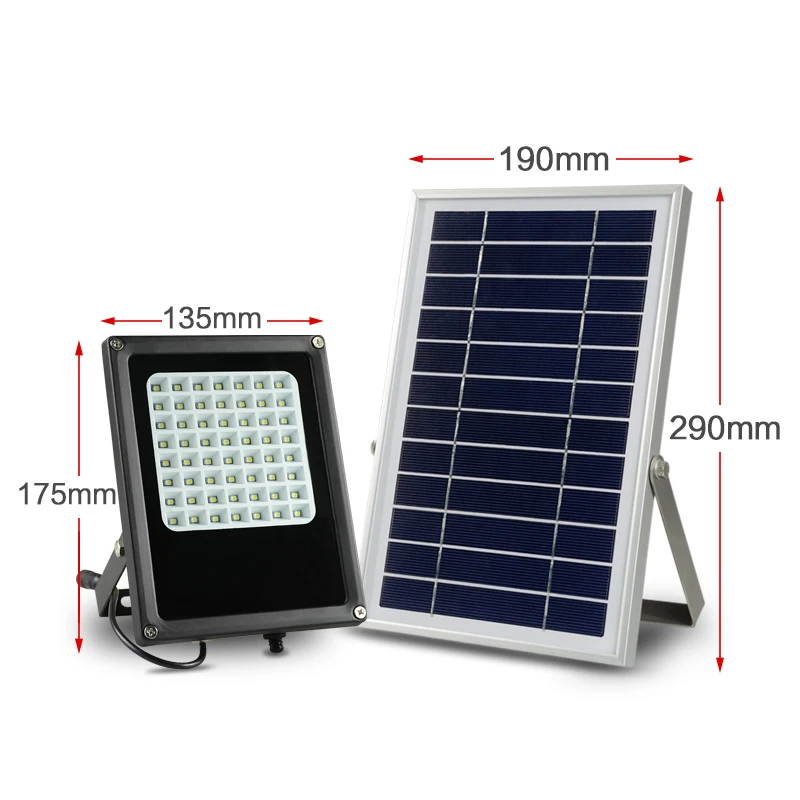 new led mini solar panel street light 6v*6w panel light sensor spotlight