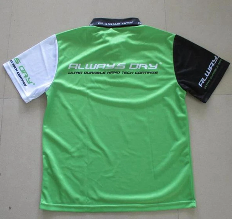Wholesale china sports quick dry sublimation women golf polo shirts with neon green