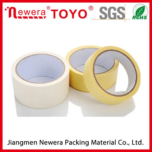 Masking Crepe Paper Adhesive Tape for Automotive Paint with High Temperature Resistant Masking Tape Manufacturer