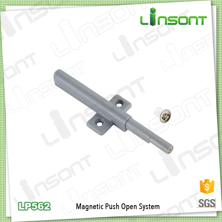Linsont hardware fittings OEM manufacture plastic magnetic push open drawer damper furniture hardware for cabinet door for furniture