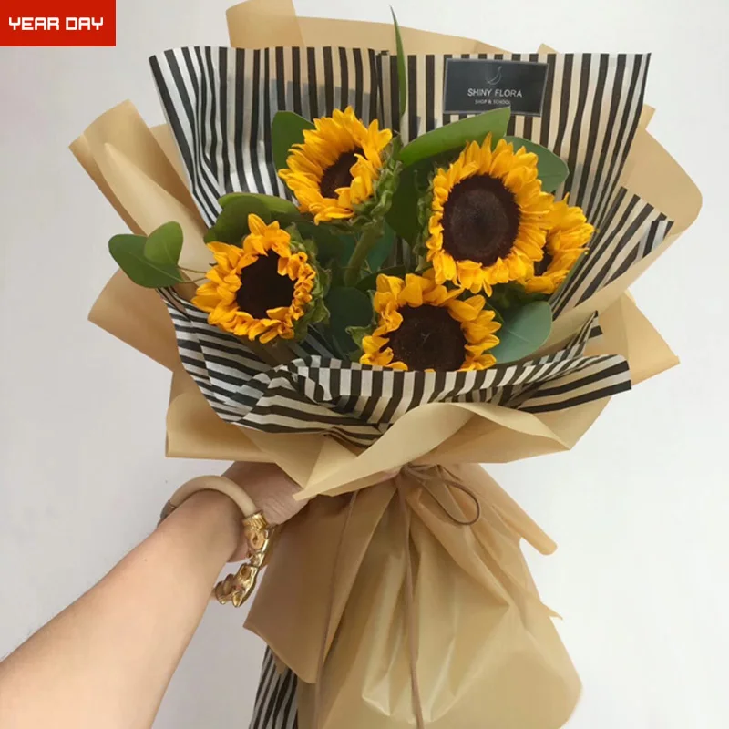 Перерабатываемая стандартного размера Крафтовая оберточная бумага для цветов