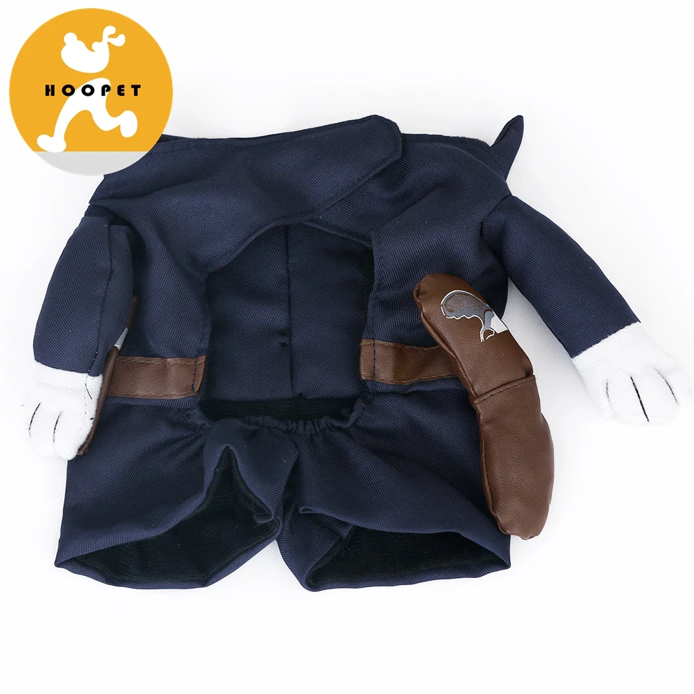 Funny Pet Hooded Policeman Costume for Small Dogs & Cats Party Cosplay