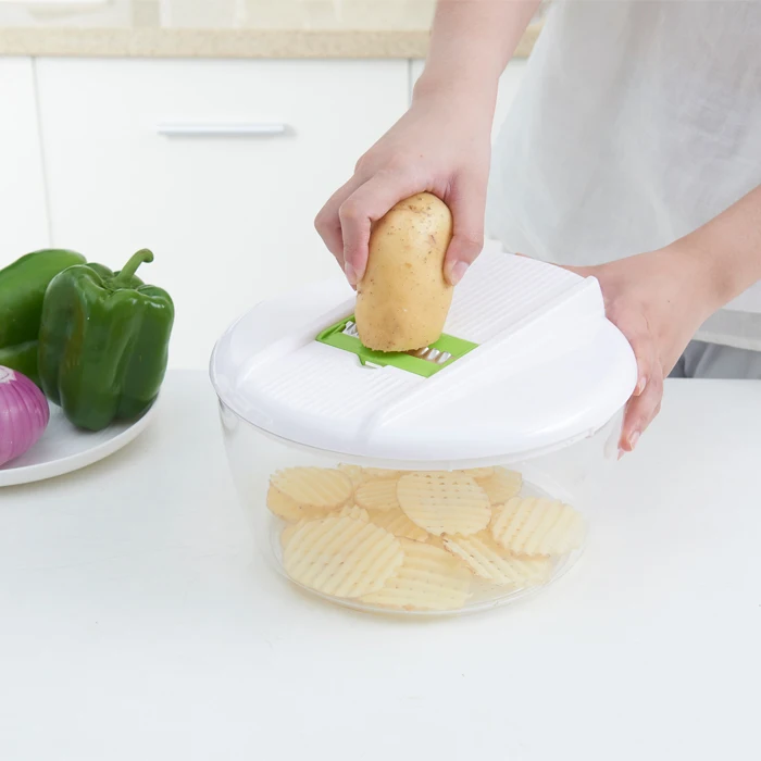 Kitchen Accessories Potato Chipper Cutter Potato Fries Cutter Vegetable Slicer Chopper Potato French Fry Cutter