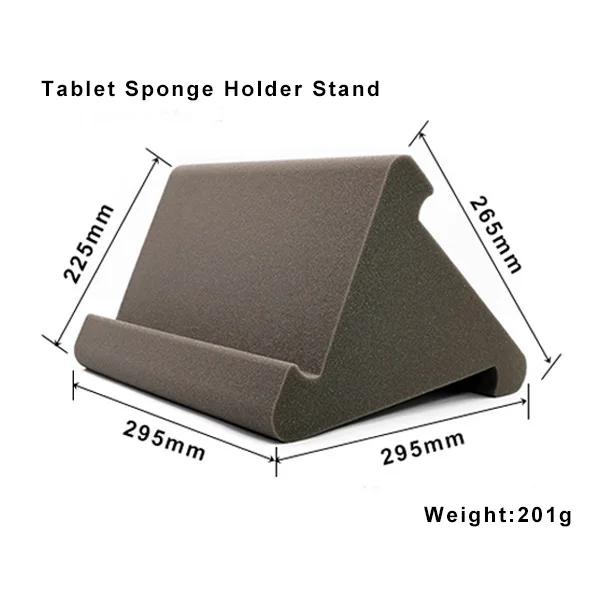 Portable Triangle Tablet Pillow Holder Stand Stylish sponge Wedge Pillow Angled Cushion for PC Tablet mobile phone