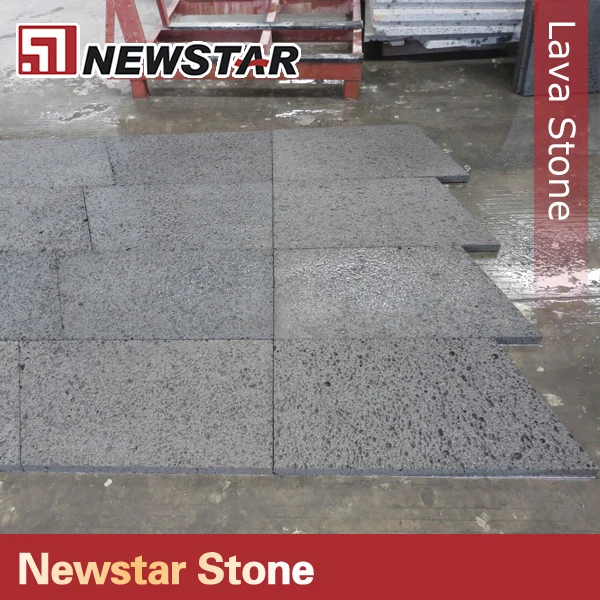 Вулканическая плитка из черной лавы