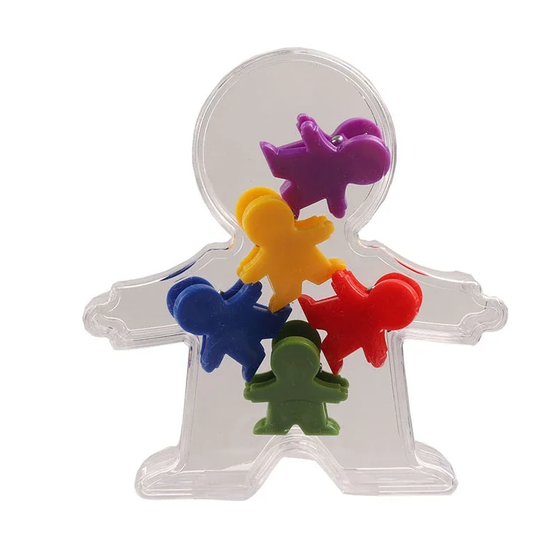 Cute magnet clips humanoid colorful cartoon holder for office stationery