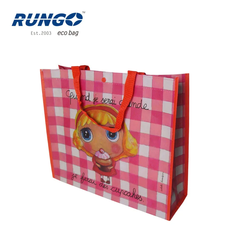 Recycle PP Non Woven Custom Raffia Bags