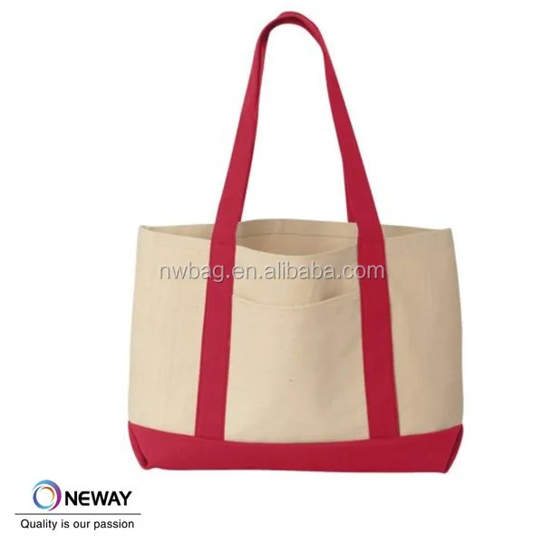 
Cotton Canvas Boat Tote Bag /heavy duty shopping bags 