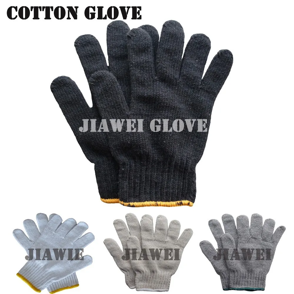 Cotton Drill Polka Kids Gloves PVC Coated Work Gloves /Guantes De Algodon 032