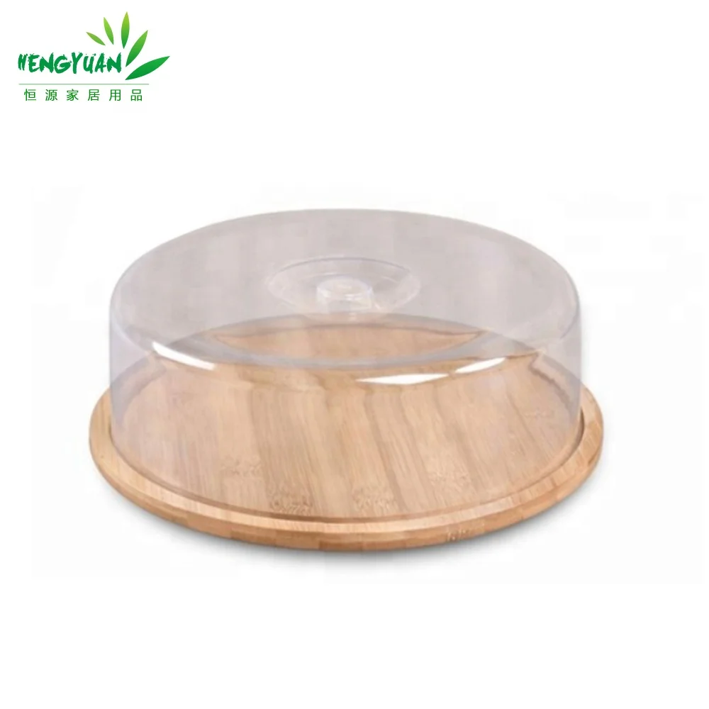 New design round bamboo cheese board with groove