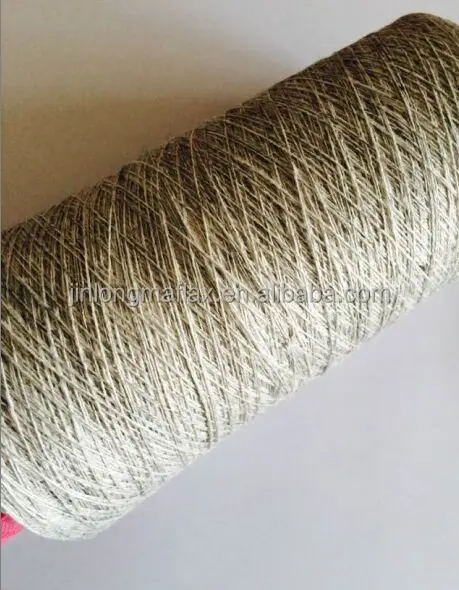 100% европейская льняная волоконная меланжевая пряжа для плоского вязания