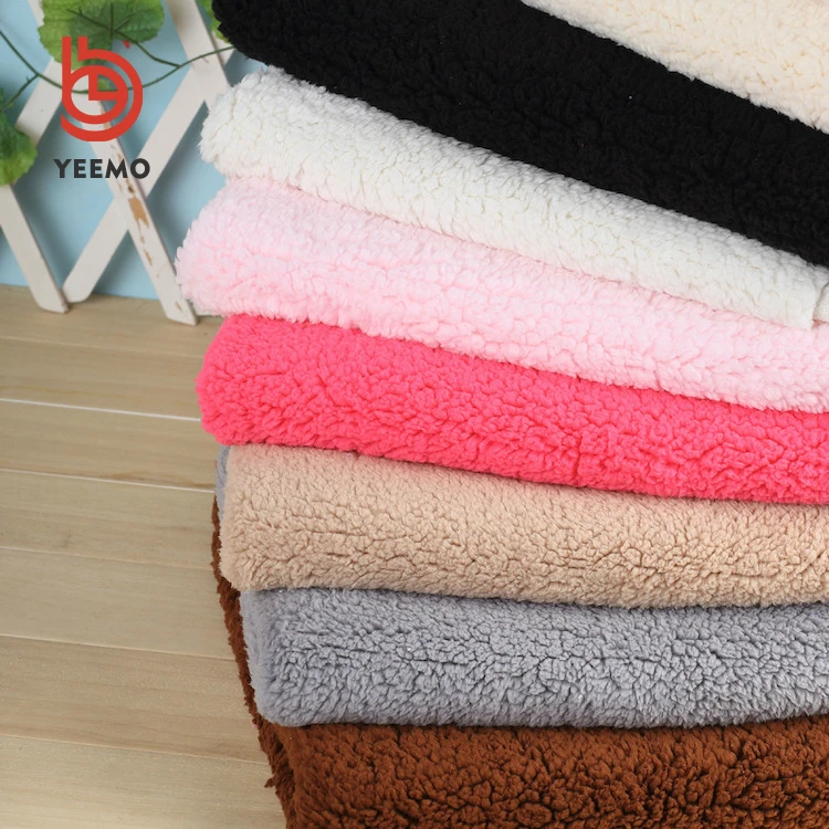 
Низкий минимальный заказ, супермягкая флисовая ткань из полиэстера, шерпа для одежды 
