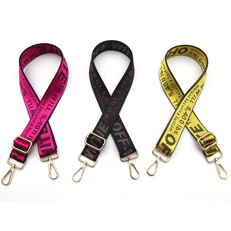 ZONESIN Adjustable Woven Bag Straps Custom Logo Nylon Shoulder Strap