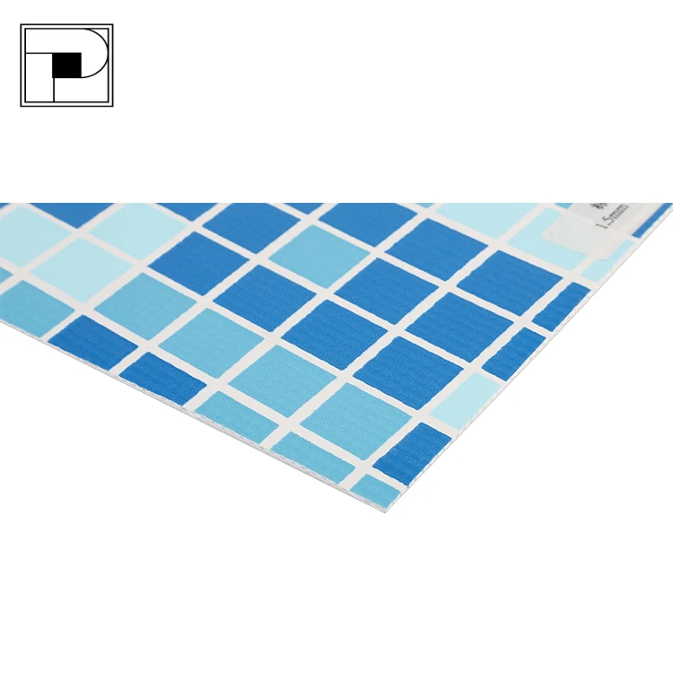 Factory Price inground  aboveground anti- UV PVC thickness 1.5mm mosaicintex metal frame pool liner