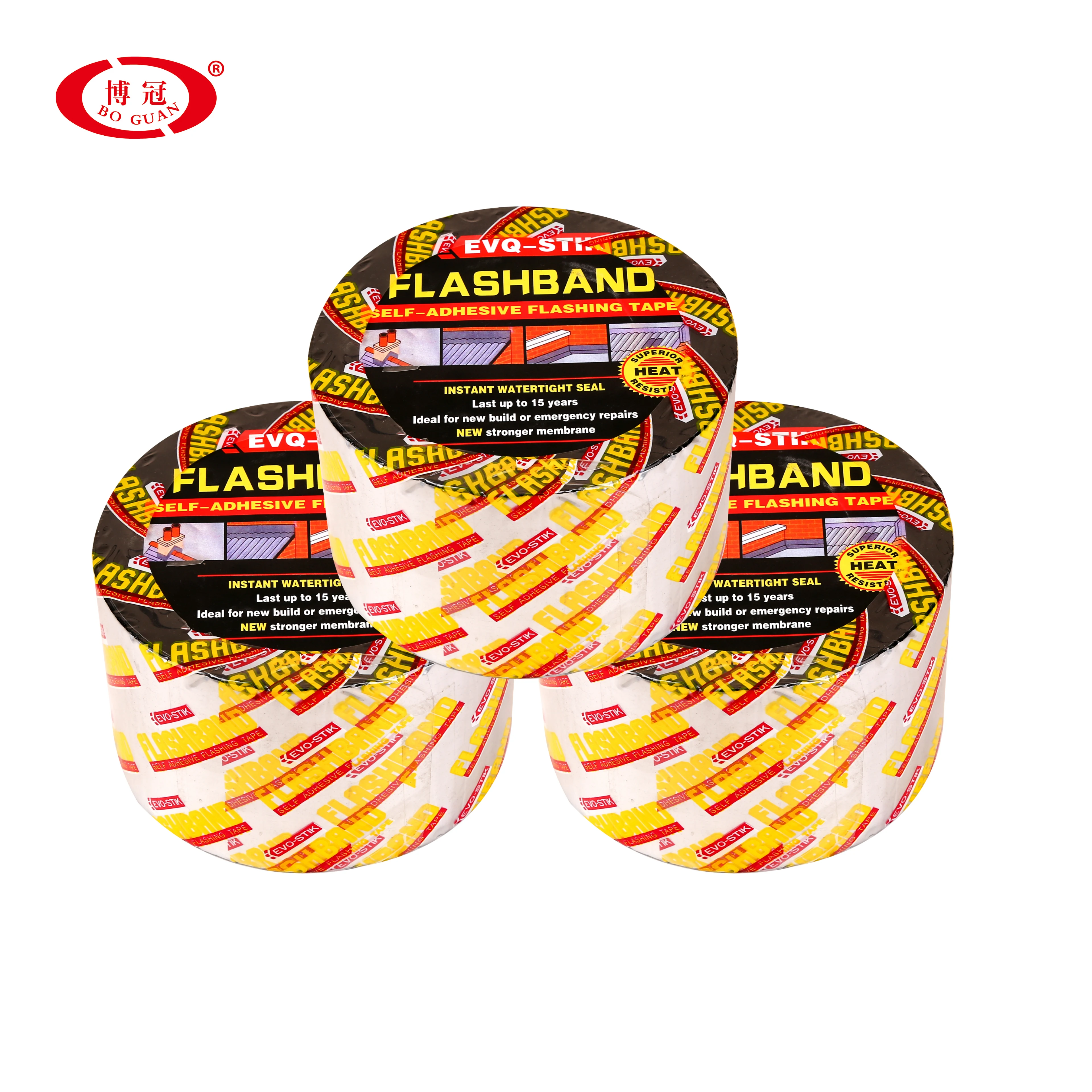 1.5mm Self-adhesive Rubber Bitumen flashing tape/flash band