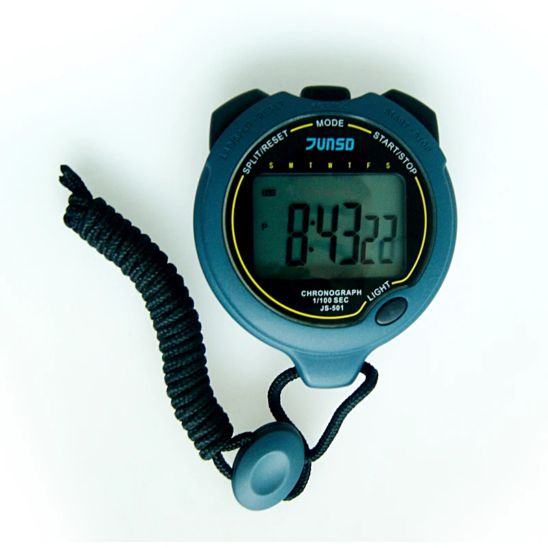 
Большой ЖК-дисплей секундомер 2 круга памяти цифровой спортивный таймер с подсветкой EL JS-501 