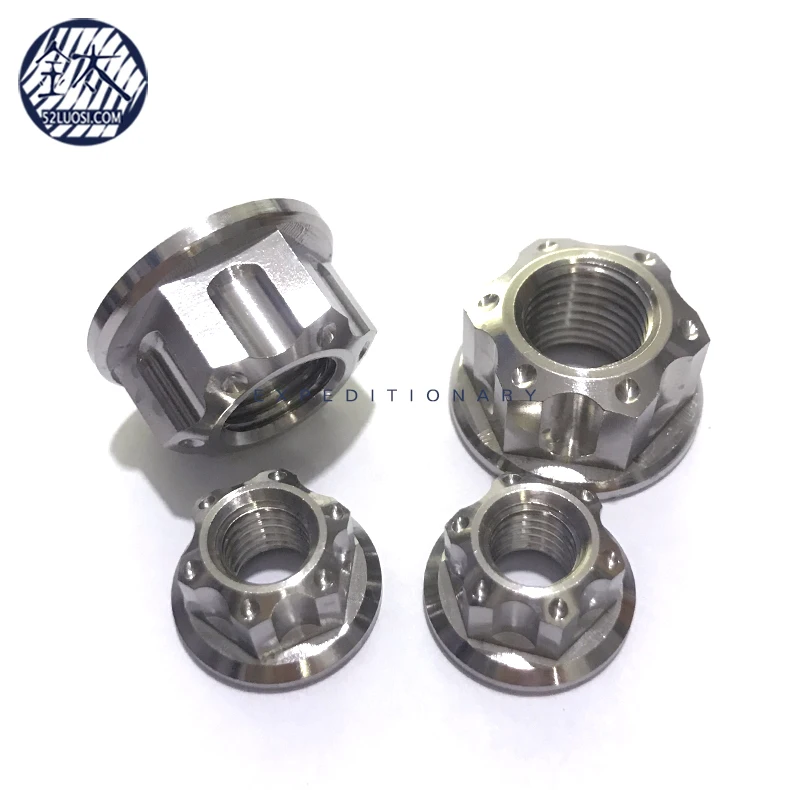 Gr5 M16 титановая гайка Flang 12 точек для мотоцикла