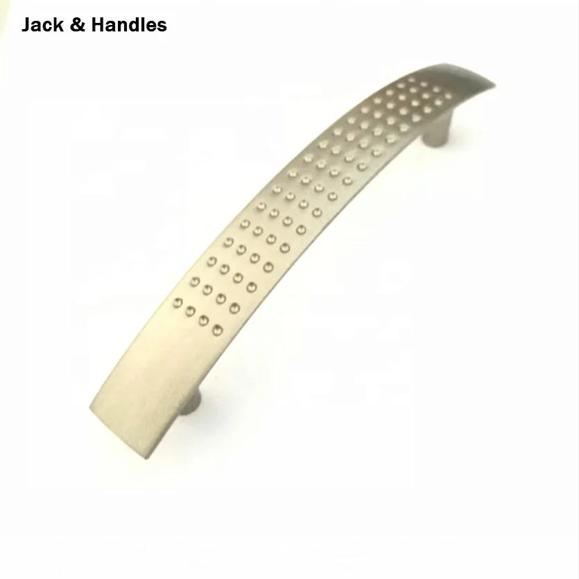 96mm and 128mm antique furniture cabinet drawer dimple bow zinc alloy handle