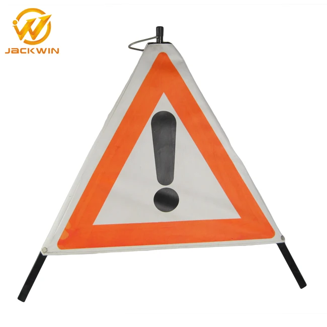 Reflective Portable Road Safety Warning Signs Edged Signs