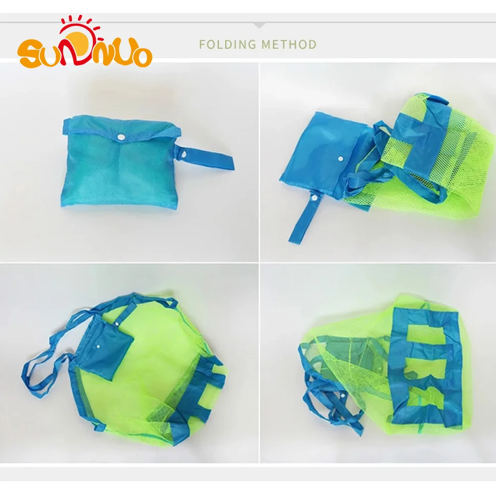 2023 Summer Outdoor Foldable Portable Baby Beach Mesh Bag