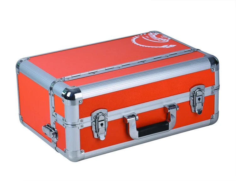 Manufacturer Large tool box with Lock 45X19X31 Logo Printed Aluminum Storage box