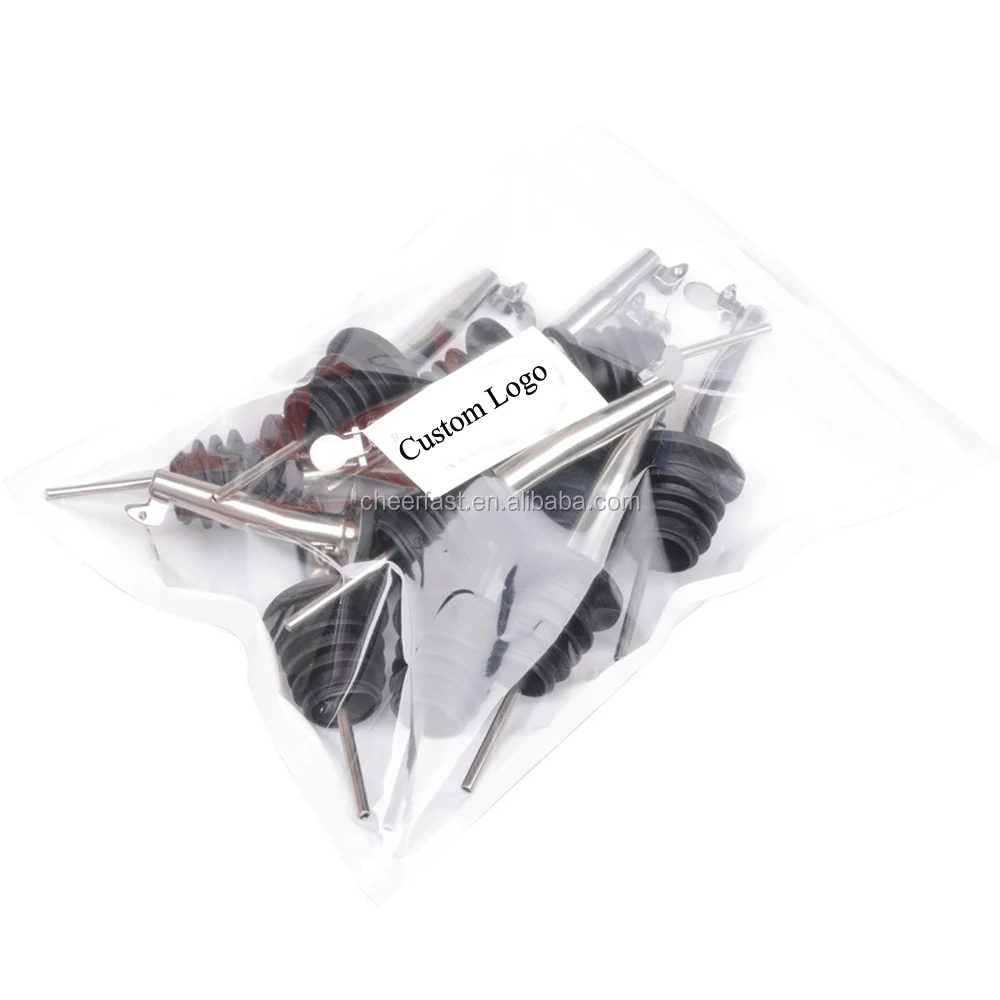 Bar Tools Speed Mixed Drinks Metal Silver Whiskey Liquor Pour Stainless Steel Olive Oil Red Wine Bottle Pourer Mouth Spouts