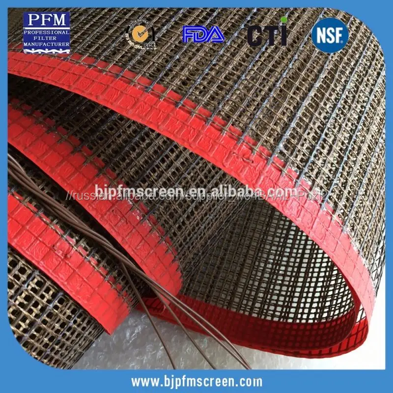 Высокая производительность низкая стоимость открытый ткани из стекловолокна ptfe с тефлоновым покрытием конвейер