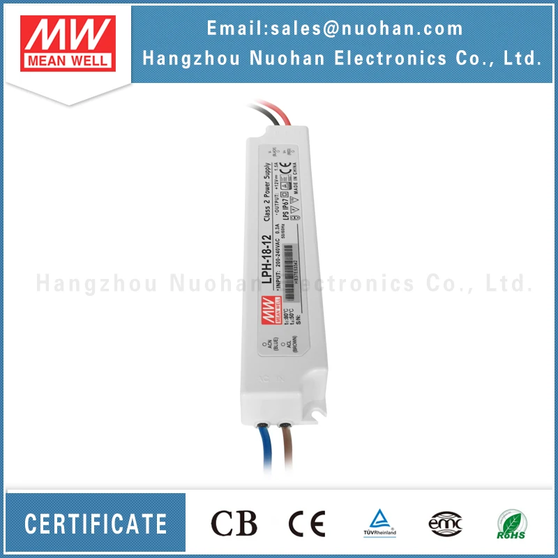 Mean well LPH-18-12 18W 12V LED driver