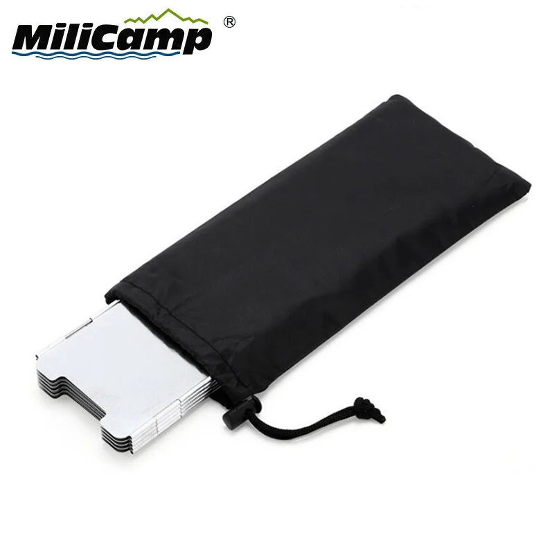 Camping aluminium Folding wind screen stove windshield