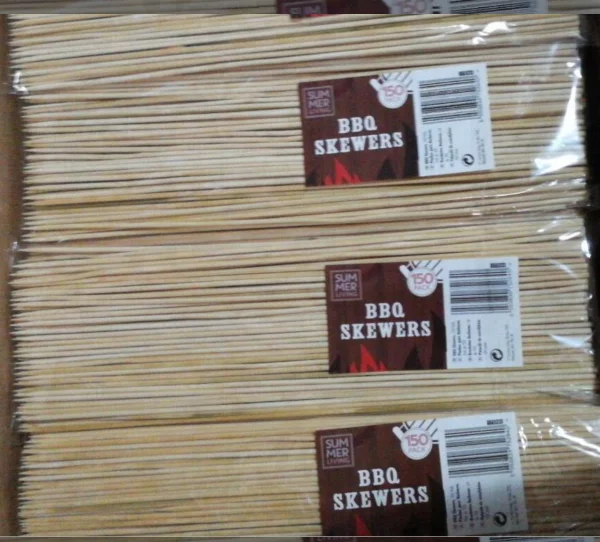 
150PK WOODEN BBQ SKEWERS 