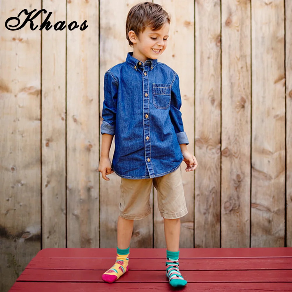 
Cute Teen Boy Wearing Socks Tube Cartoon Socks 