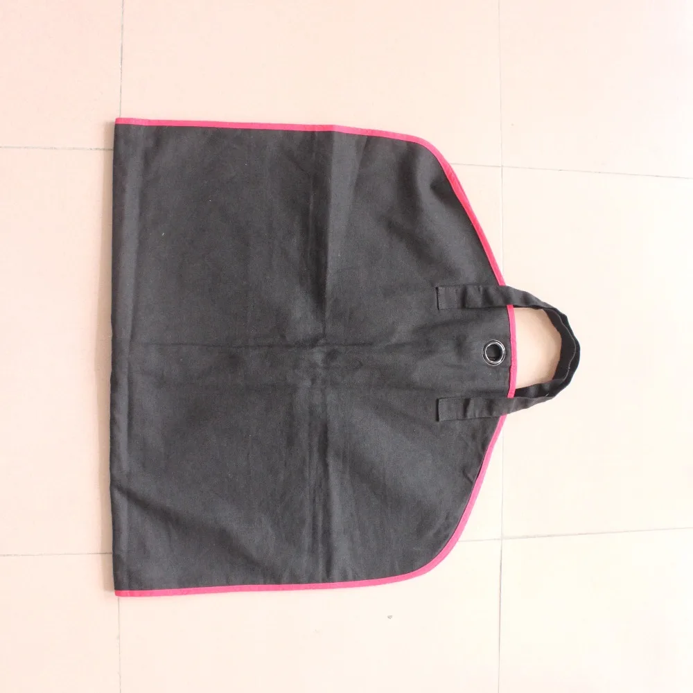 Hot-sell custom 42 inches Black breathable cotton hanging suit bag for men suit and closet
