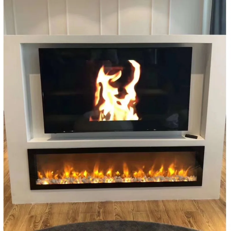 220v Master Flame Embeded/recessed /insert/build in Electric Fireplace With Led Lights