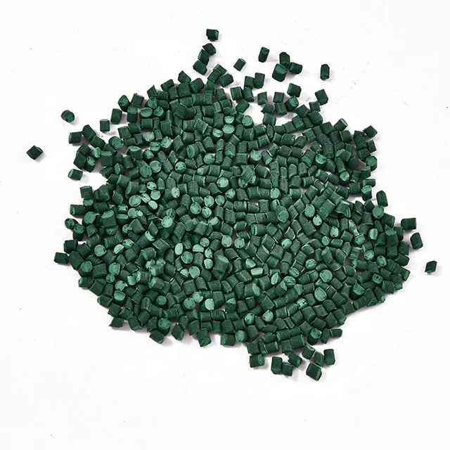 Professional Masterbatch Supplier Bright Blowing Film Molding Grade Green Plastic Masterbatch JZ Masterbatch