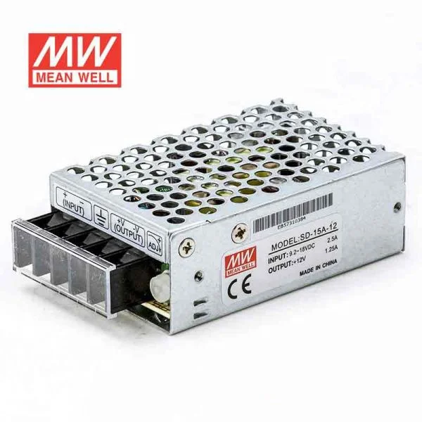 SD-15A-12 Converter DC-DC 9.2~18V to 12V 15W single output enclosed type ORIGINAL  MEAN WELL