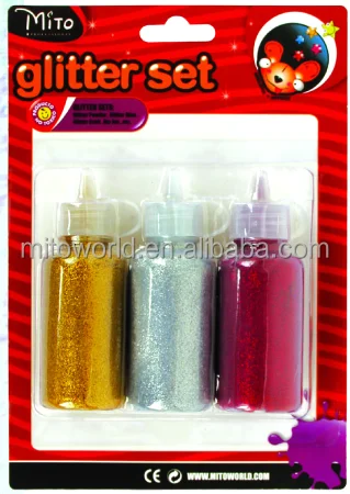 Дешевый нетоксичный учебный блестящий клей в разных цветах