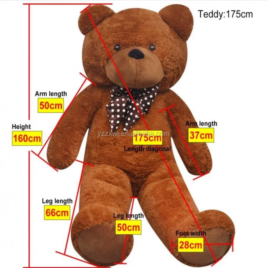 free sample Extra Large Soft Toy Plush Teddy Bear Giant Huge Jumbo Big XXL Cuddly 150cm Tall 175cm Tall