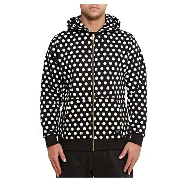 voluminous sweatshirts with scratched dots