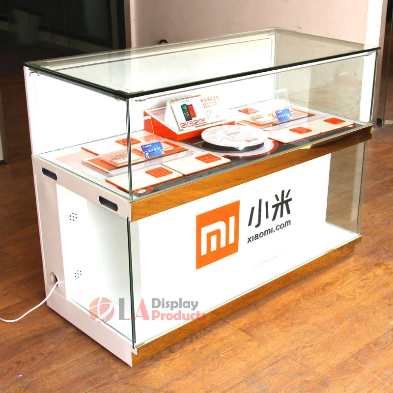 Китай поставщик металлический мобильный телефон шкаф дисплея мобильного телефона выставка прилавков из стеклянные демонстрационные стенды