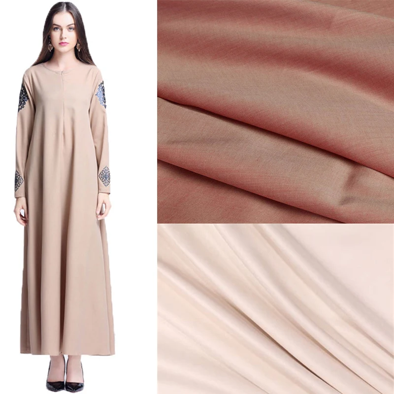 100%polyster thin black dubai abaya fabric