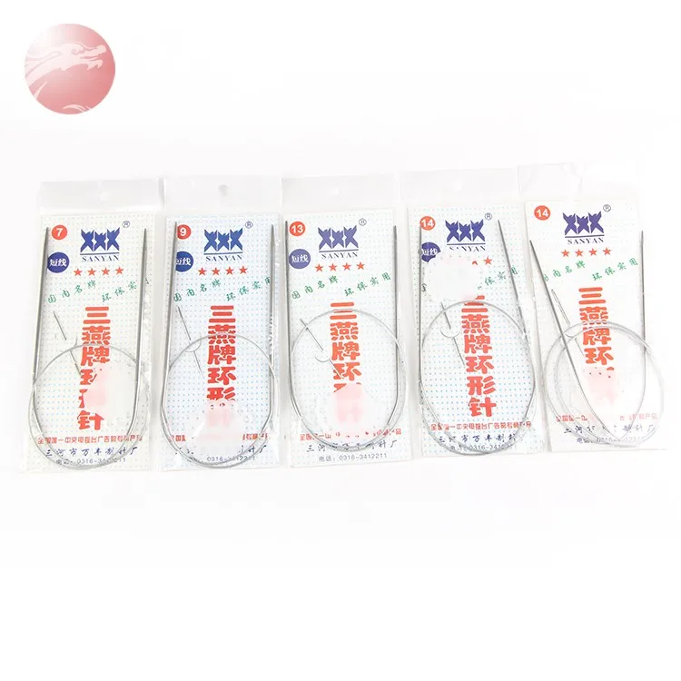 
Stainless Steel Circular Knitting Needle/smooth circular crochet hook set 