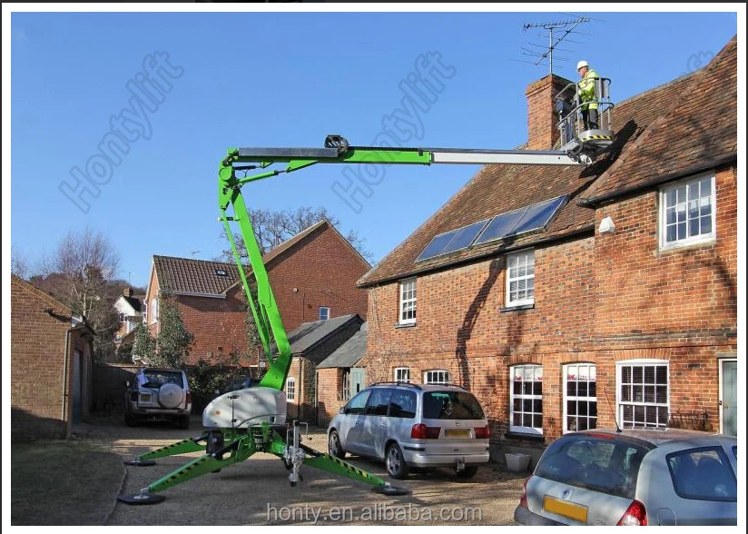 телескопический строительство подъемное оборудование прицепные подъемник / грузовик бум лифт / транспортного средства