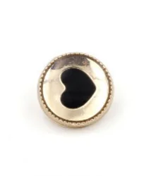 11mm Fashion Metal Buttons For Shirts/Heart Design Gold Metal Buttons