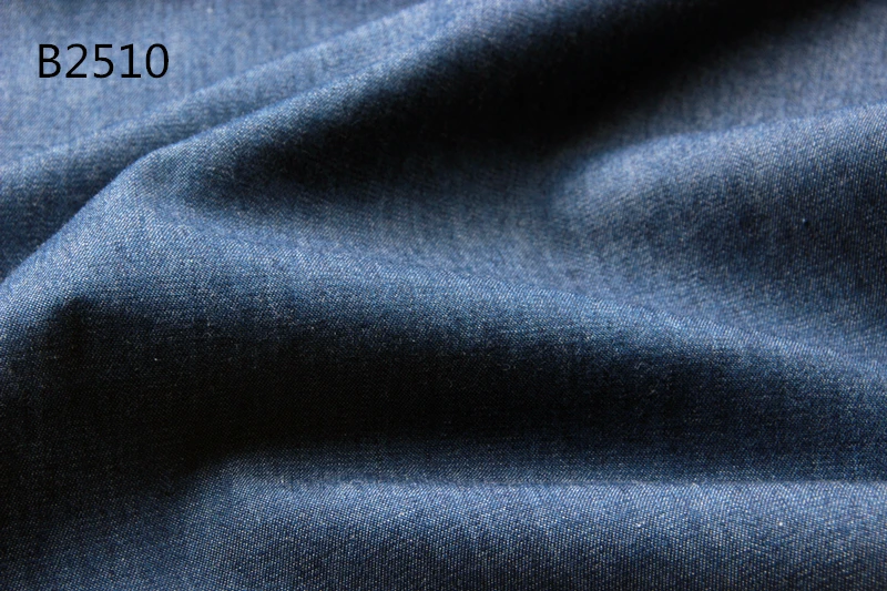 100% cotton 5 oz light weight indigo blue denim jeans fabric for shirts