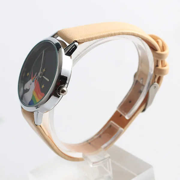 Kids Christmas expression cute printed beautiful girl online custom label watch