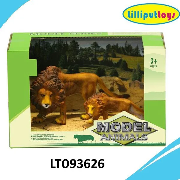 Африканские Дикие животные, ПВХ игрушка в виде льва